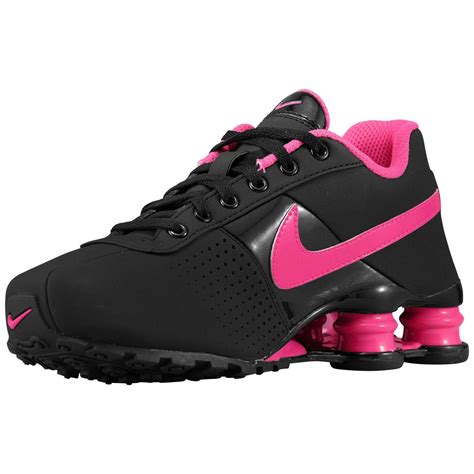 nike sneakers pink and black